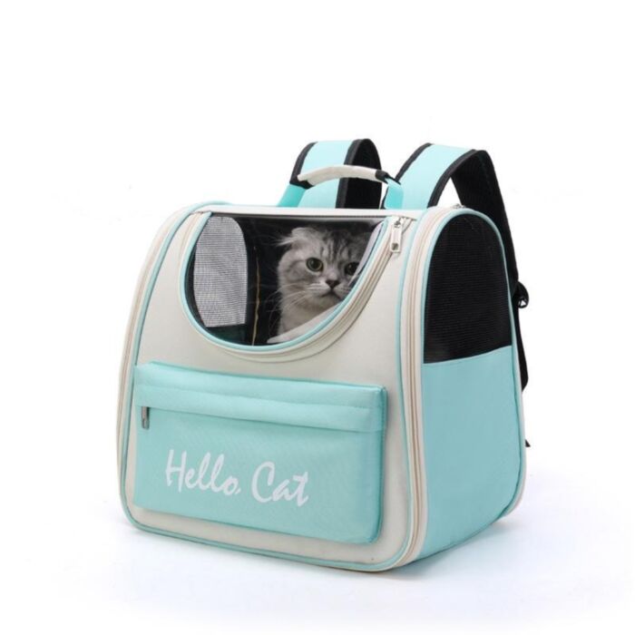 Carrier Τσάντα για Μεταφορά Σκύλου / Γάτας σε Τιρκουάζ Χρώμα