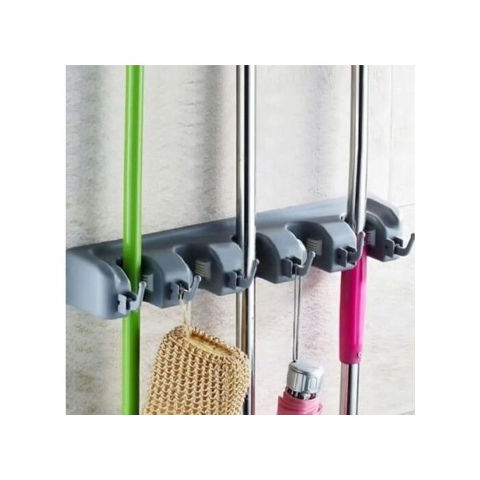 Βάση για Σκούπες 5 Θέσεων και 6 Γάντζων Broom Holder