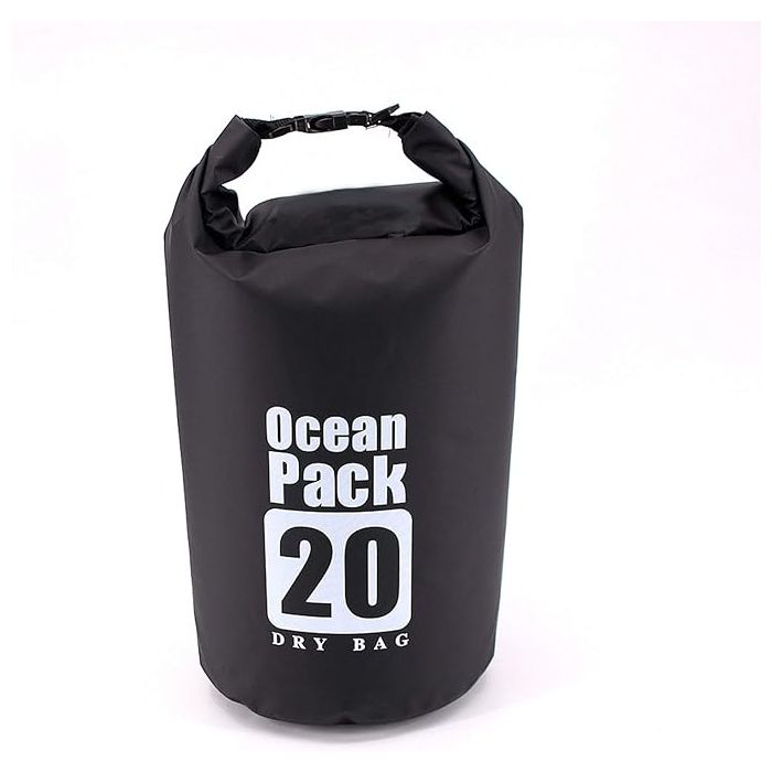 Αδιάβροχο Σακίδιο Παραλίας 20L με Λουρί Ocean Pack Μαύρο