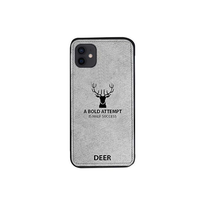 Θήκη Deer Cloth Back Case With Camera Protection για IPhone12 - Grey