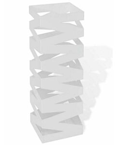 Ομπρελοθήκη Μεταλλική Λευκή 17.5x17.5x49cm