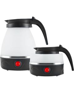 Travel Folding Electric Kettle Βραστήρας Ταξιδίου 600ml σε Μαύρο Χρώμα