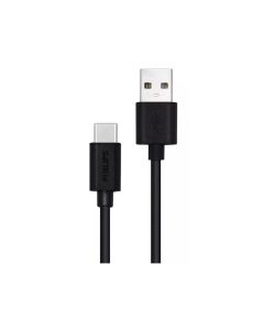 PHILIPS καλώδιο USB σε USB Type-C 2m, μαύρο