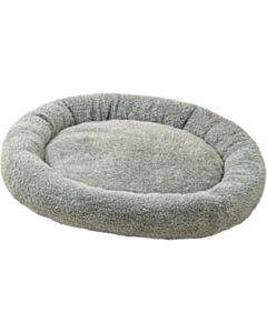 Βελούδινο στρογγυλό κρεβάτι για γάτες ή μικρόσωμους σκύλους σε Γκρι Χρώμα 50cm