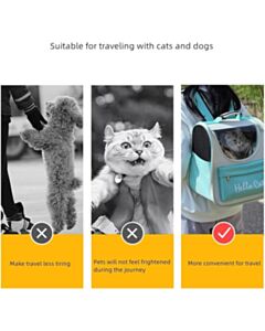Carrier Τσάντα για Μεταφορά Σκύλου / Γάτας σε Γκρι Χρώμα
