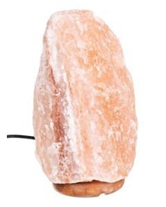 Διακοσμητική Λάμπα από φυσικό αλάτι Ιμαλαΐων με φωτισμό, 15x15x25 cm ,Iso Trade