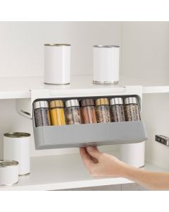 Επιτοίχιος Οργανωτής Μπαχαρικών με 6 Βαζάκια 32x13,5x9,5cm