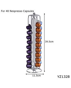 Μεταλλικό Stand Αποθήκευσης για 40 Κάψουλες Nespresso 39,5 x 11,5 YZ1328