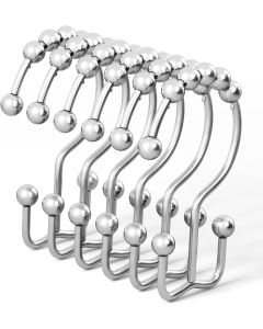 Σετ 12τμχ Πολυλειτουργικά Κρεμαστάρια για Ρούχα, Κουρτίνες Μπάνιου & Οργάνωση Σπιτιού