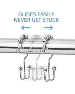 Σετ 12τμχ Πολυλειτουργικά Κρεμαστάρια για Ρούχα, Κουρτίνες Μπάνιου & Οργάνωση Σπιτιού