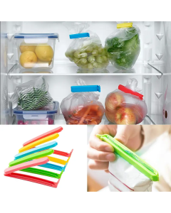 Σετ Πλαστικά Κλιπ Σφραγίσματος για Σακούλες 11cm σε Κίτρινο Χρώμα